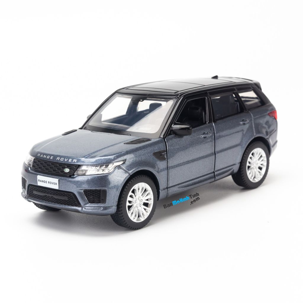 Mô hình xe Land Rover Range Rover 1:36 Jackiekim Grey (1)