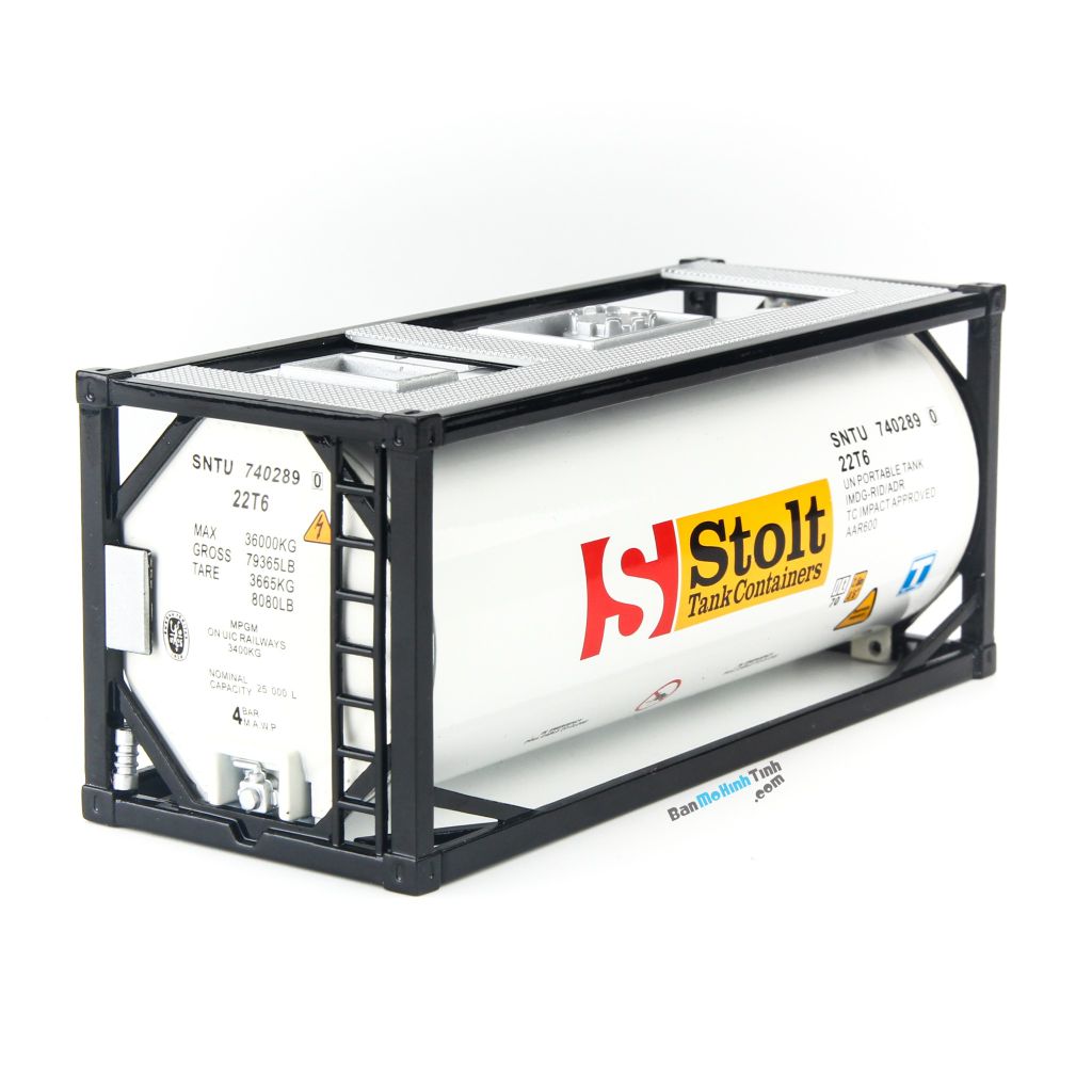 Mô hình container S-Stolt - Tank White 1:50 Dealer (2)