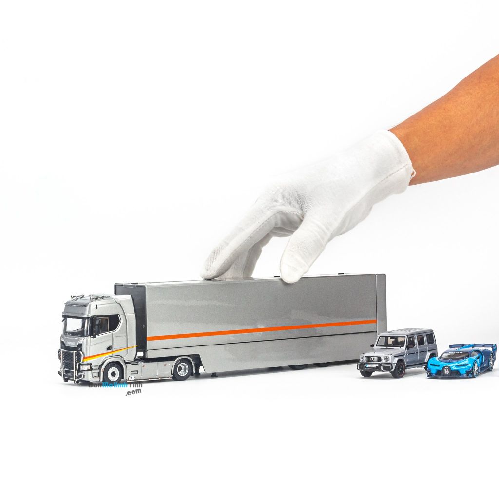 Mô hình xe tải Scania Double Deck Car Carrier Transporter 1:64 Kengfai