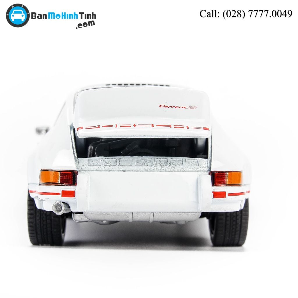 Mô hình xe Porsche 911 Carrera RS 2.7 1973 White 1:24 Welly- 24086