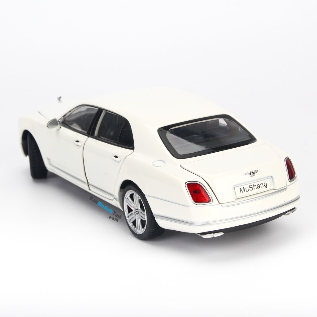 Mô hình xe sang Bentley Mulsanne 1:24 Doublehorse White (2)