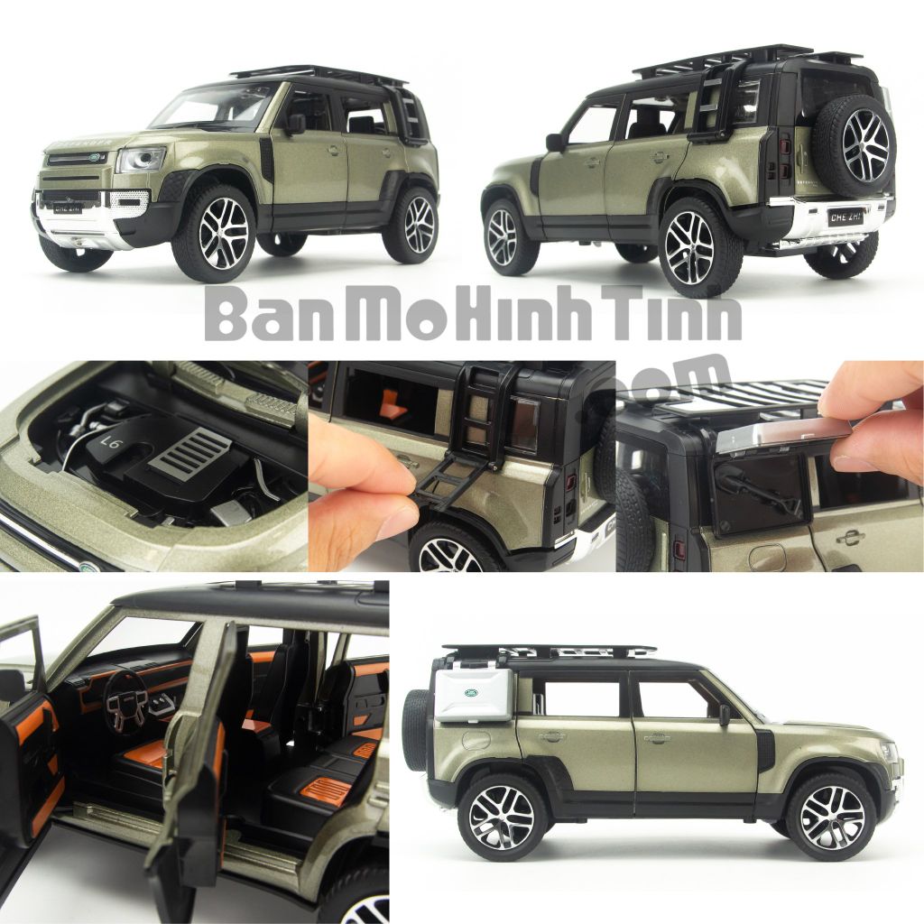 Mô hình xe Land Rover Defender 2020 1:24 Chezhi