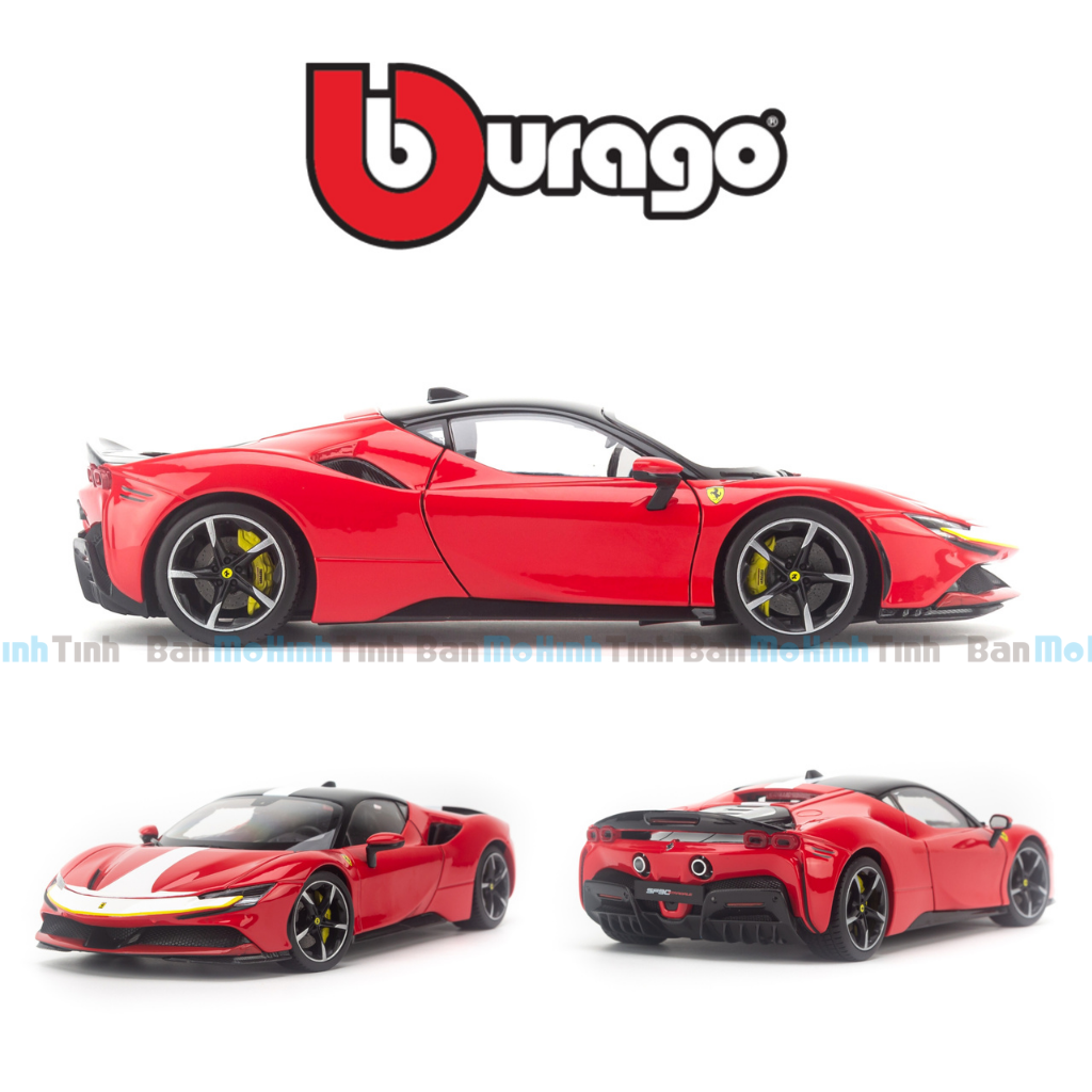Mô hình xe Ferrari SF90 Stradale Assetto Fiorano 1:18 Bburago Signature