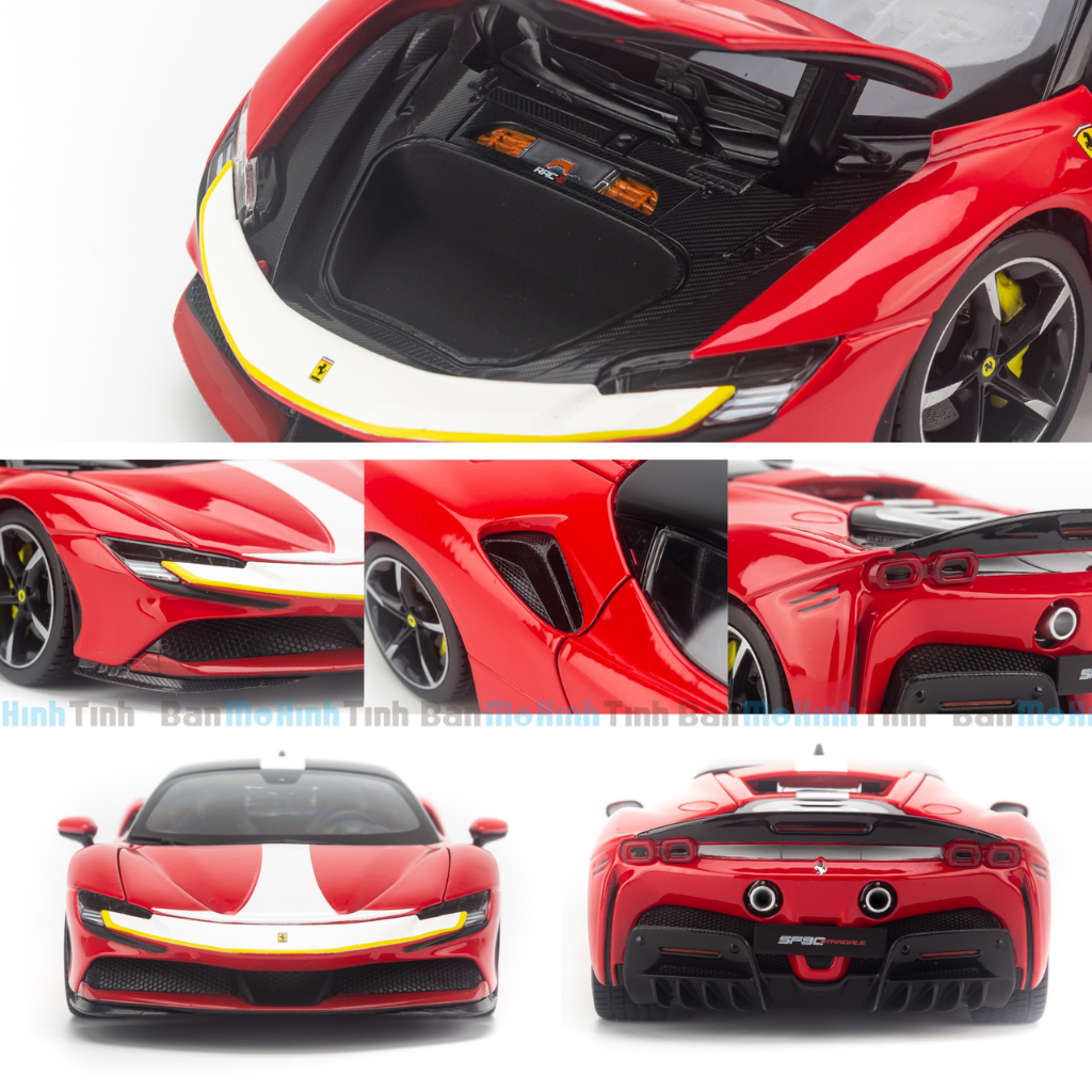 Mô hình xe Ferrari SF90 Stradale Assetto Fiorano 1:18 Bburago Signature
