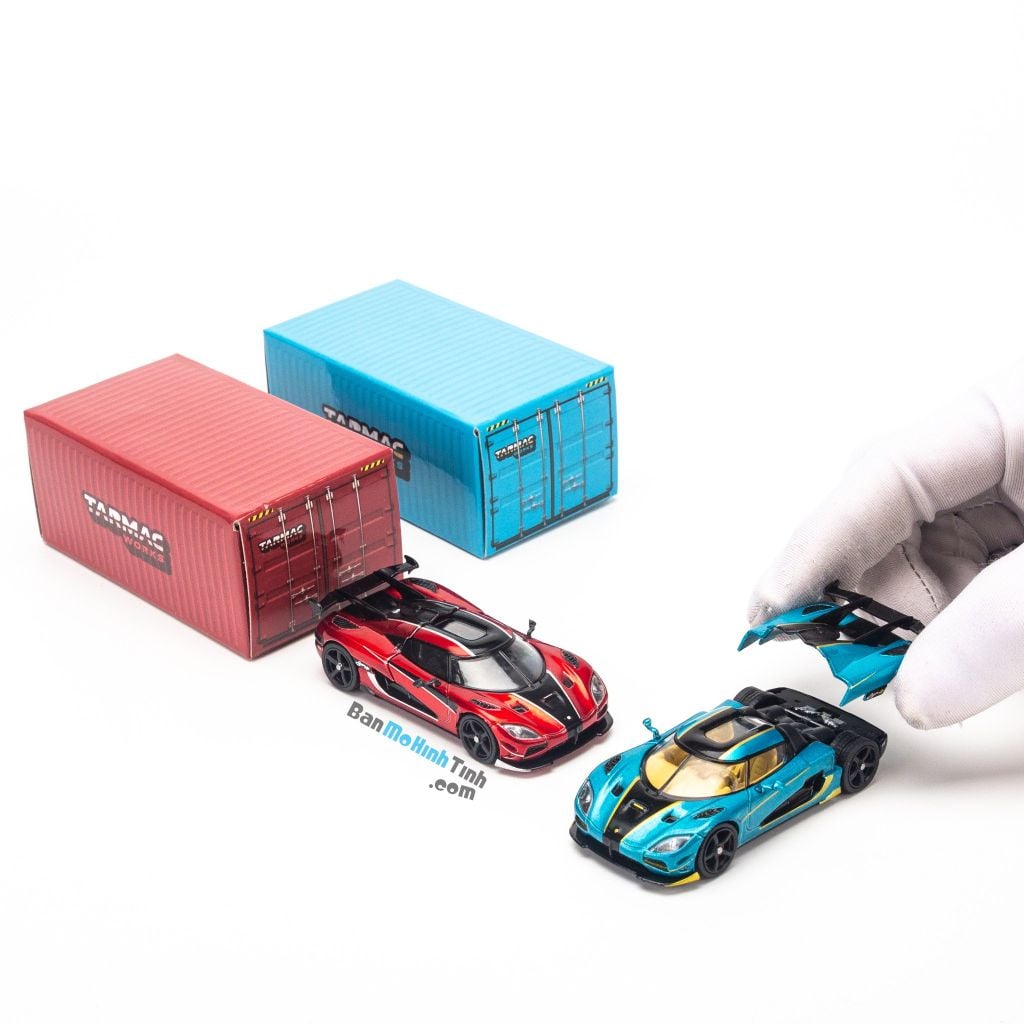 Mô hình siêu xe Koenigsegg Agera RS 1:64 Tarmac Works Blue (5)