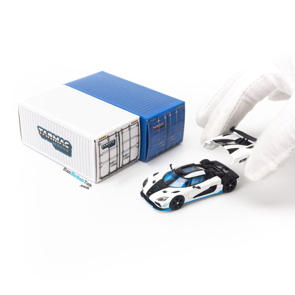 Mô hình xe Koenigsegg Agera RS 1:64 Tarmac Works White (4)