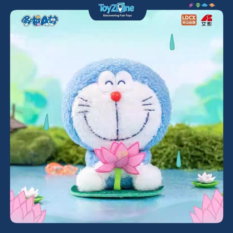 Mô hình đồ chơi Blind box Móc khóa Gấu bông Doraemon Flower Language Blessing V1 ( Ngôn Ngữ Các Loài Hoa ) LDCX