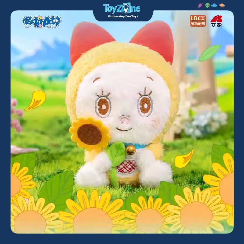 Mô hình đồ chơi Blind box Móc khóa Gấu bông Doraemon Flower Language Blessing V1 ( Ngôn Ngữ Các Loài Hoa ) LDCX