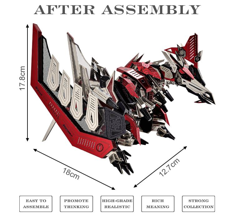Mô hình Khủng Long Bay Pterosaur lắp ráp kim loại 3D – Microworld MP864