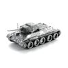 Mô hình kim loại lắp ráp 3D T-34 Tank (Xe Tăng T-34) (Silver) Metal Works MP043