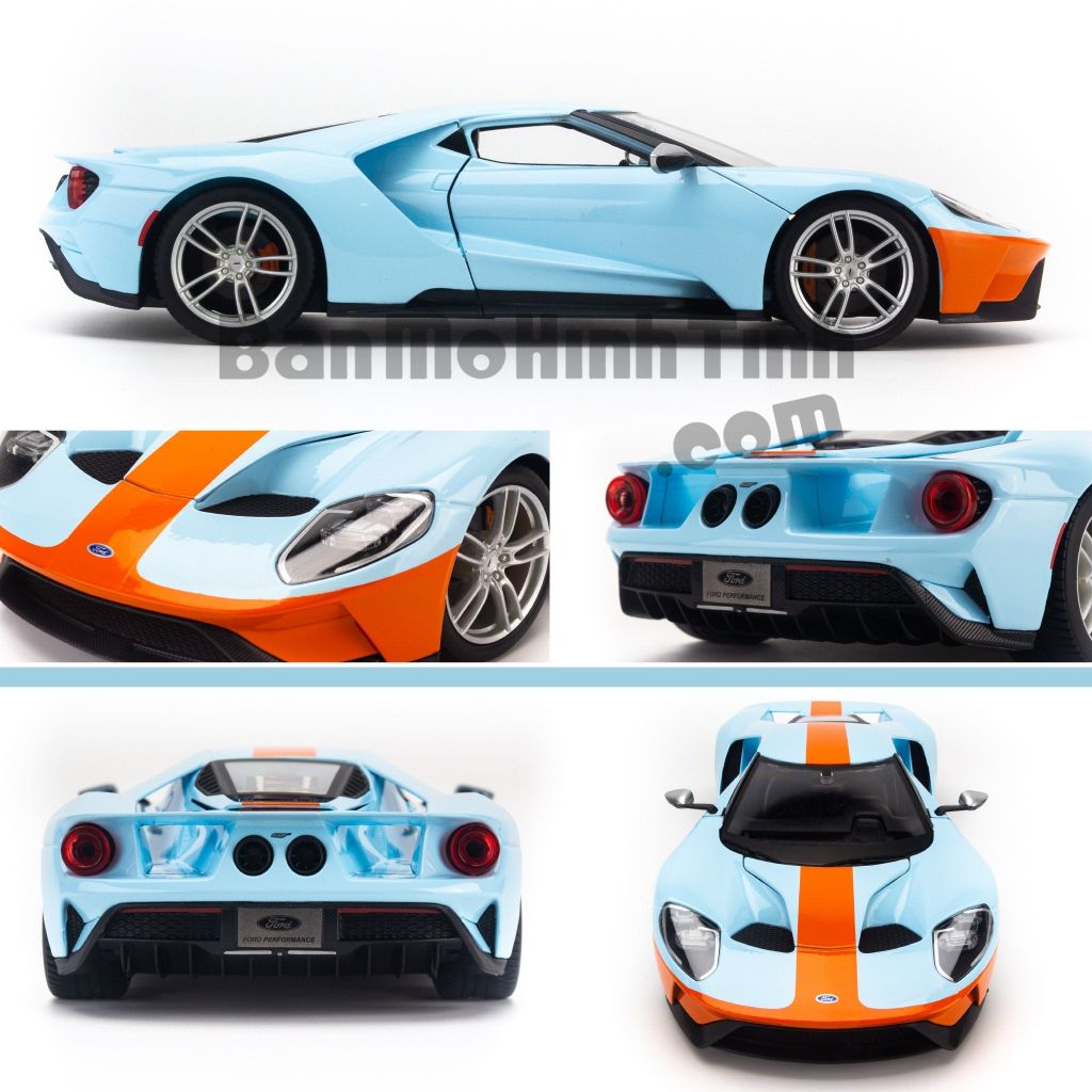Mô hình xe Ford GT 2019 Heritage Edition 1:18 Maisto