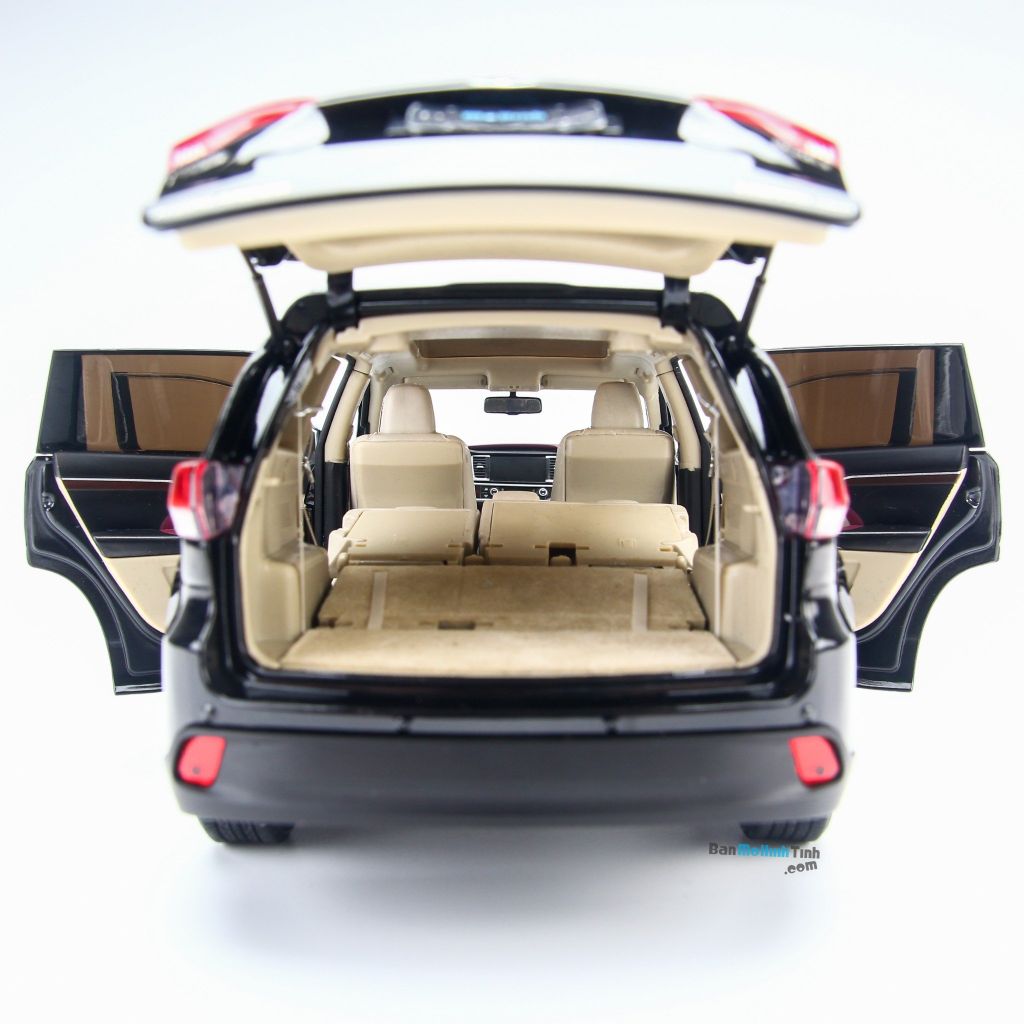 Mô hình xe Toyota Highlander 2018 Black 1:18 Paudi (19)