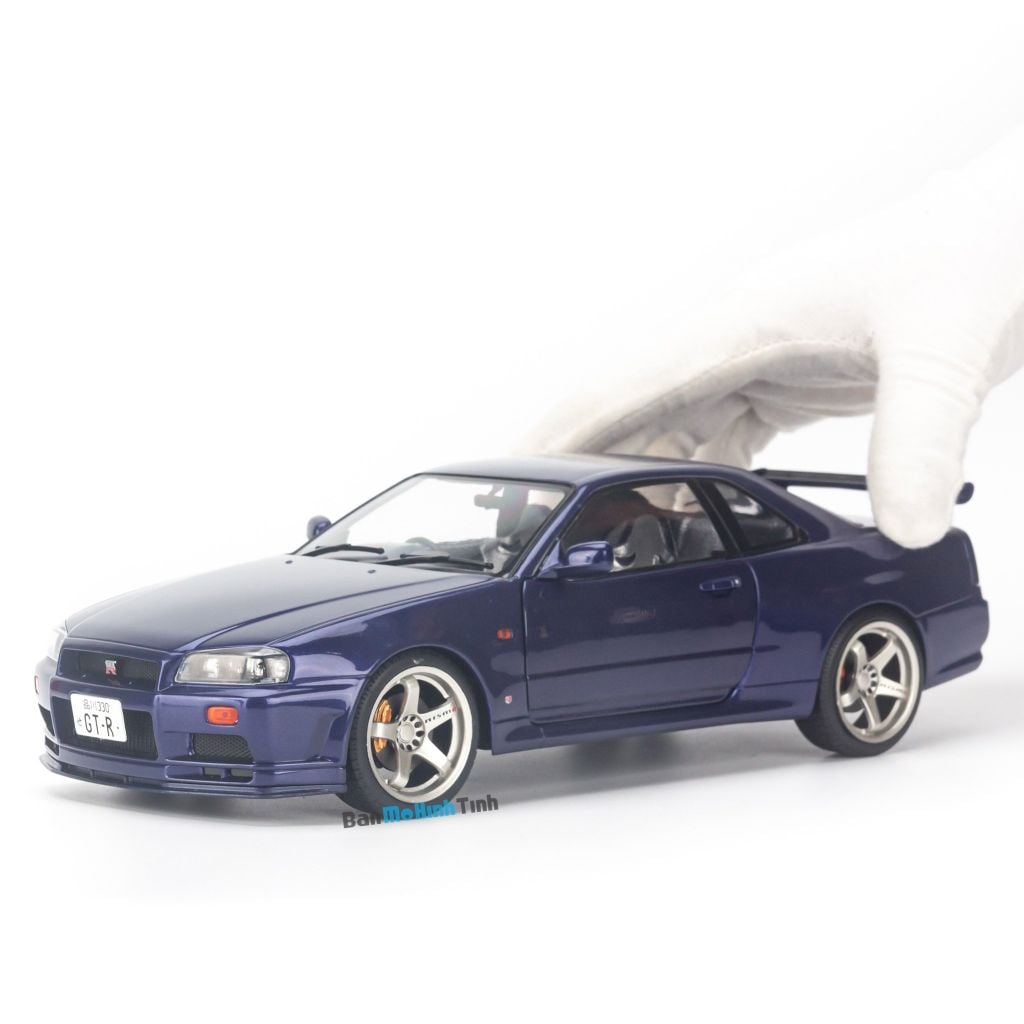 Mô hình xe Nissan GTR R34 Skyline 1:18 Solido
