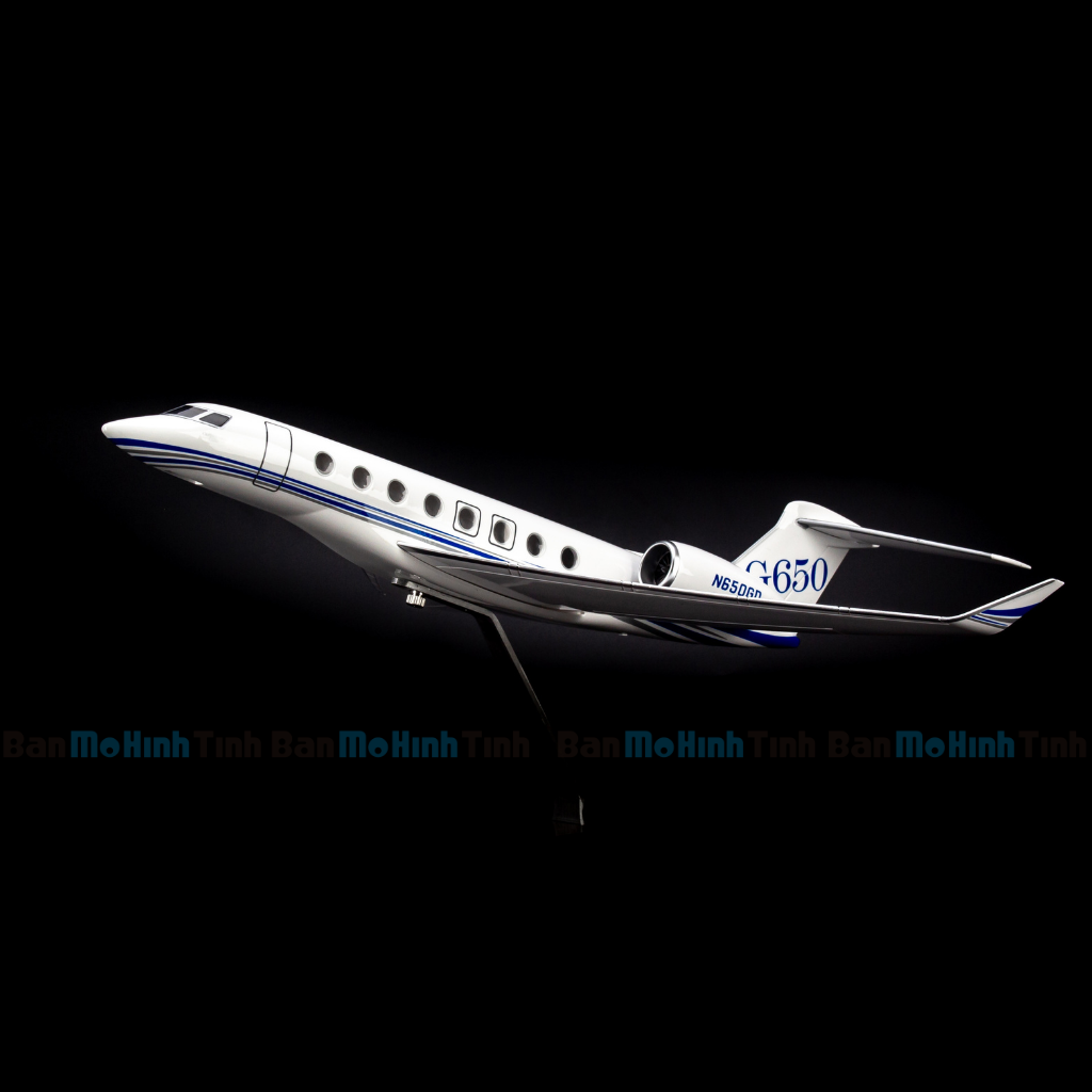 Mô hình máy bay Gulfstream G650ER lắp ráp có đèn 1:75