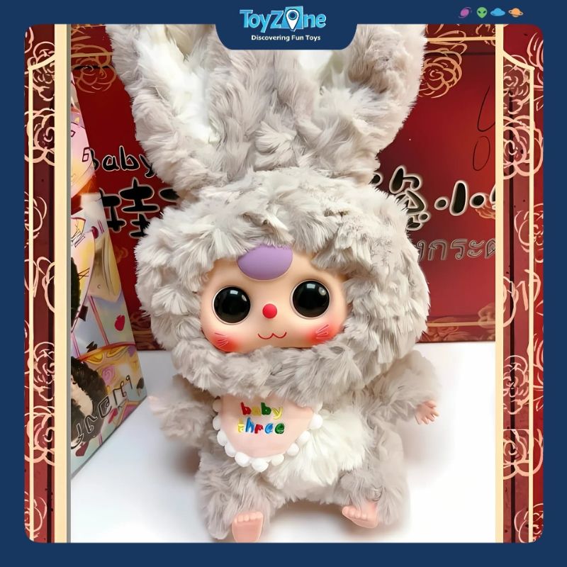 Mô hình  Blind box Gấu bông Baby Three Lily Rabbit Town Series ( Thỏ Thị Trấn ) BABY THREE