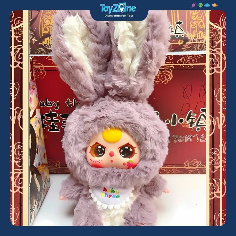 Mô hình  Blind box Gấu bông Baby Three Lily Rabbit Town Series ( Thỏ Thị Trấn ) BABY THREE