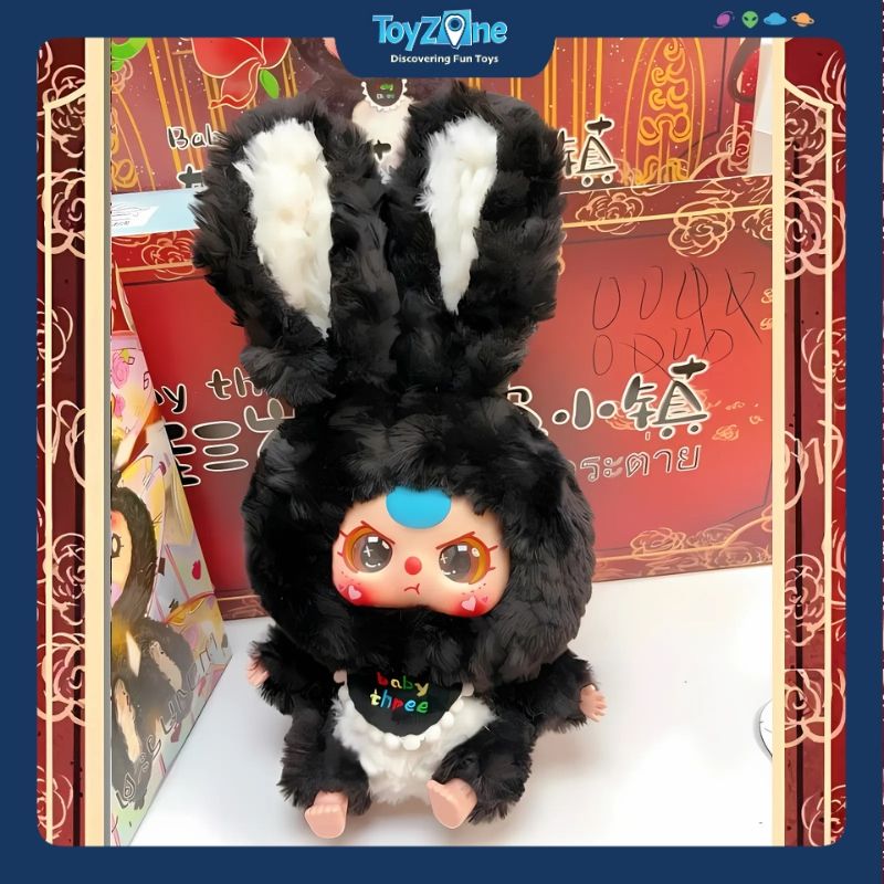 Mô hình  Blind box Gấu bông Baby Three Lily Rabbit Town Series ( Thỏ Thị Trấn ) BABY THREE