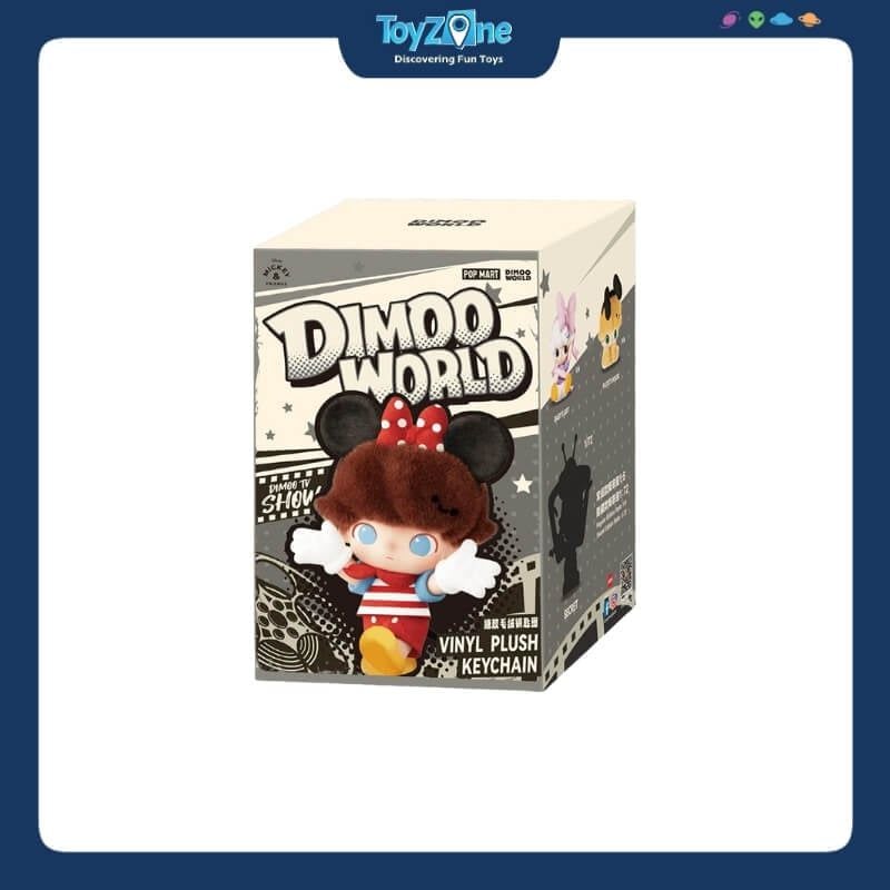 Mô hình Blind box Móc khóa Gấu bông Dimoo World x Disney Series POP MART