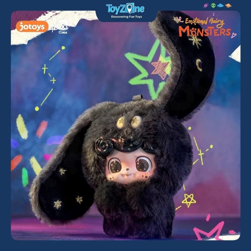Mô hình Blind box Móc Khóa Gấu Bông QKid Emotional Hairy Monsters ( Cảm Xúc Quái Vật ) JOTOYS
