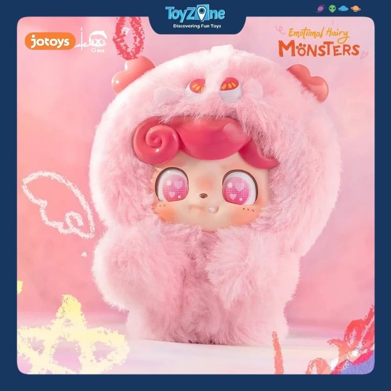 Mô hình Blind box Móc Khóa Gấu Bông QKid Emotional Hairy Monsters ( Cảm Xúc Quái Vật ) JOTOYS