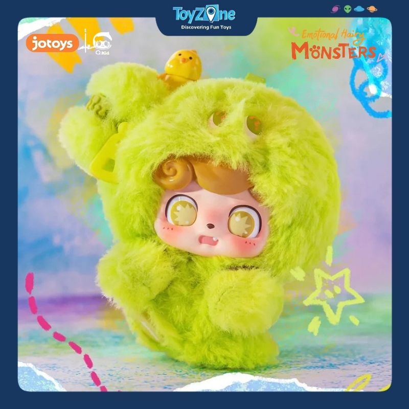 Mô hình Blind box Móc Khóa Gấu Bông QKid Emotional Hairy Monsters ( Cảm Xúc Quái Vật ) JOTOYS