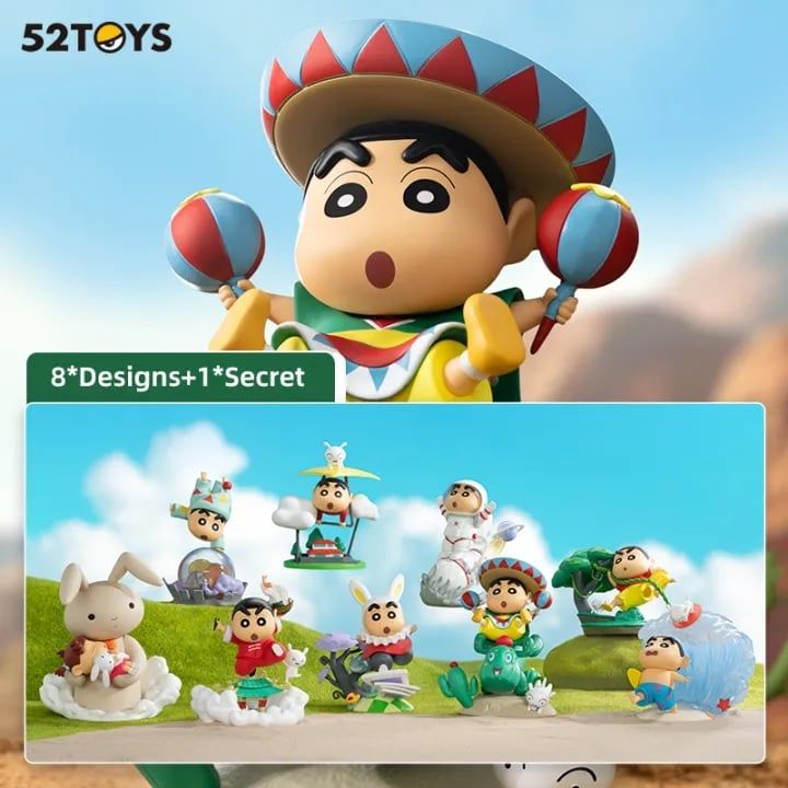 Mô hình đồ chơi Blind box Crayon Shin-chan Classic Scenes Series (Khung Cảnh Thường Ngày Của Shin) 52TOYS