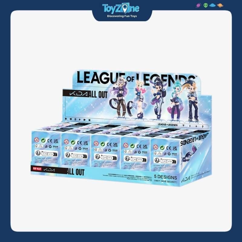 Mô hình đồ chơi Blind box League of Legends K/DA ALL OUT Series ( Liên Minh Huyền Thoại ) POP MART