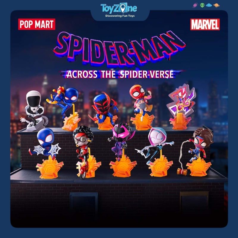 Mô hình đồ chơi Blind box Marvel Spider-Man Across the Spider-Verse ( Đa Vũ Trụ Người Nhện ) POP MART