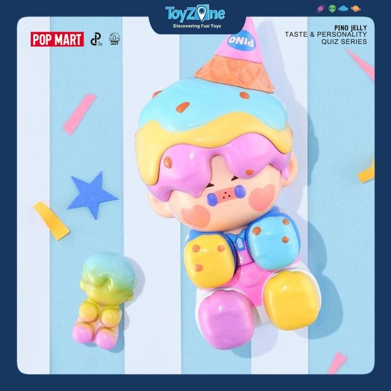Mô hình đồ chơi Blind box Pino Jelly Taste And Personality Quiz (Trắc Nghiệm Tính Cách Nhân Vật) POP MART