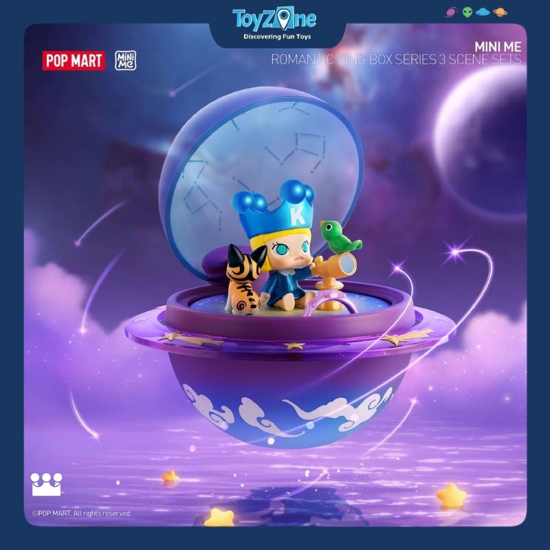 Mô hình đồ chơi Blind box Romantic Ring Box Series 3 Scene Sets ( Hộp Nhẫn Lãng Mạn ) POP MART