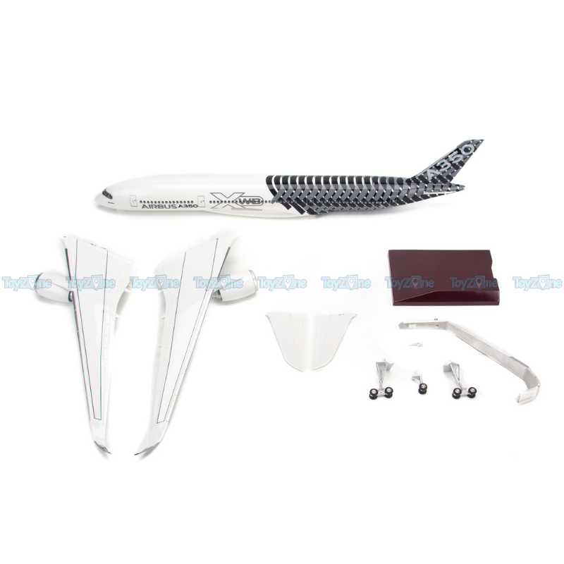 Mô hình máy bay Original Striped Airbus A350 47cm lắp ráp có đèn Everfly