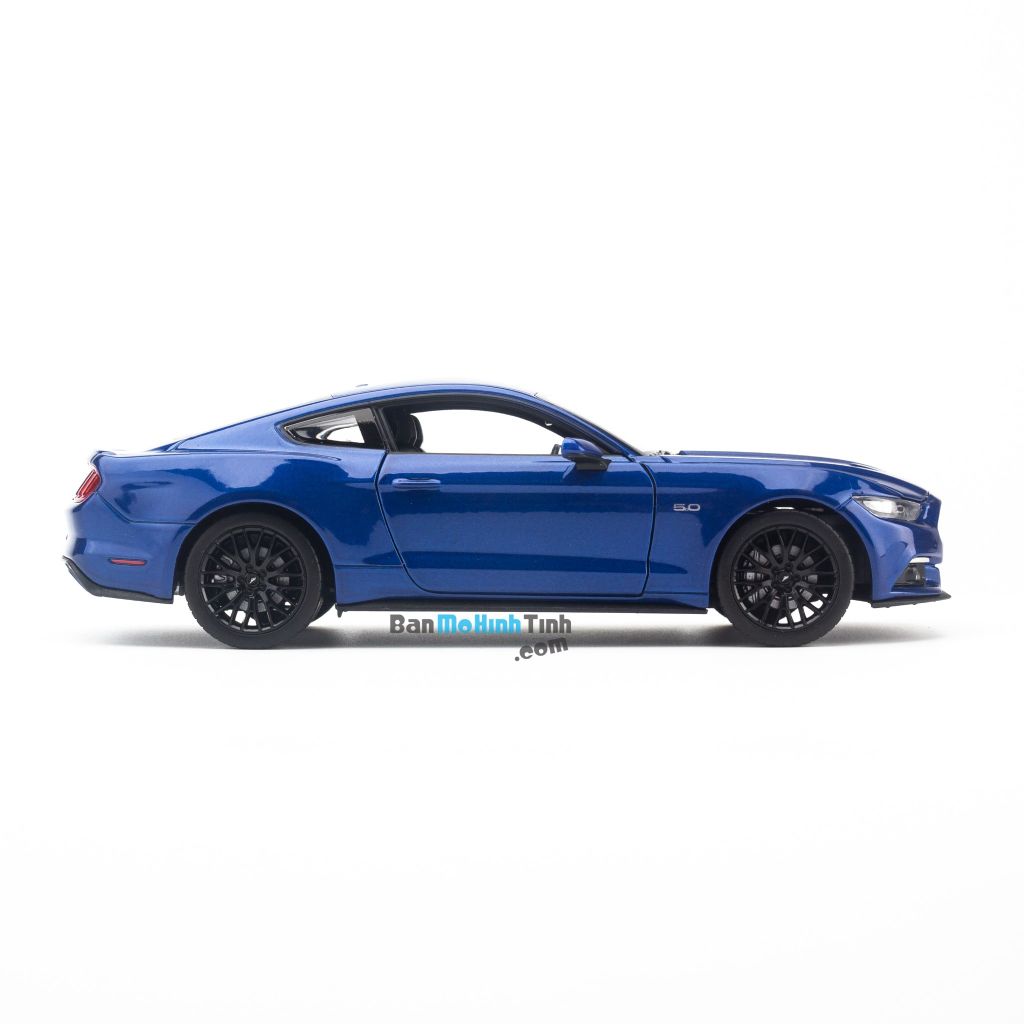 Mô hình xe Ford Mustang GT 2015 1:24 Welly Blue (3)