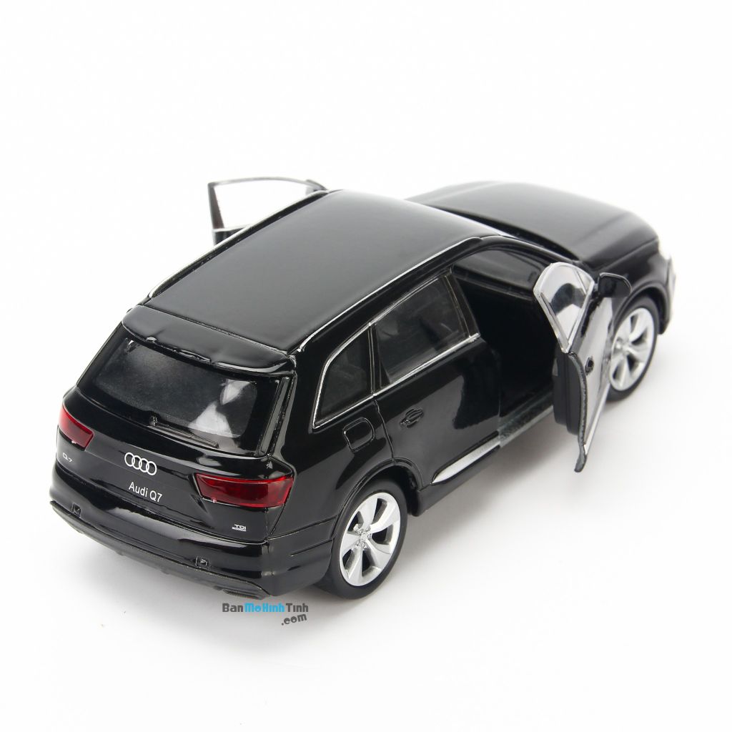 Mô hình xe suv Audi Q7 1:36 Welly Black (9)