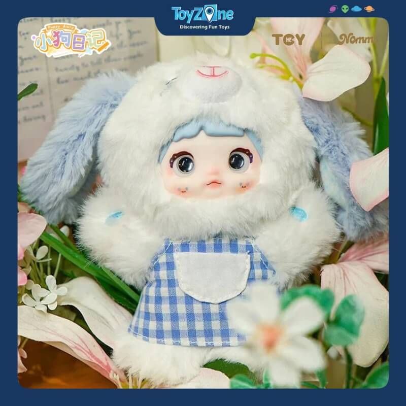 Mô hình Blind box Móc khóa Gấu bông NOMMI V5 Puppy Diary Series ( Nhật Ký Cún Con ) HITOY
