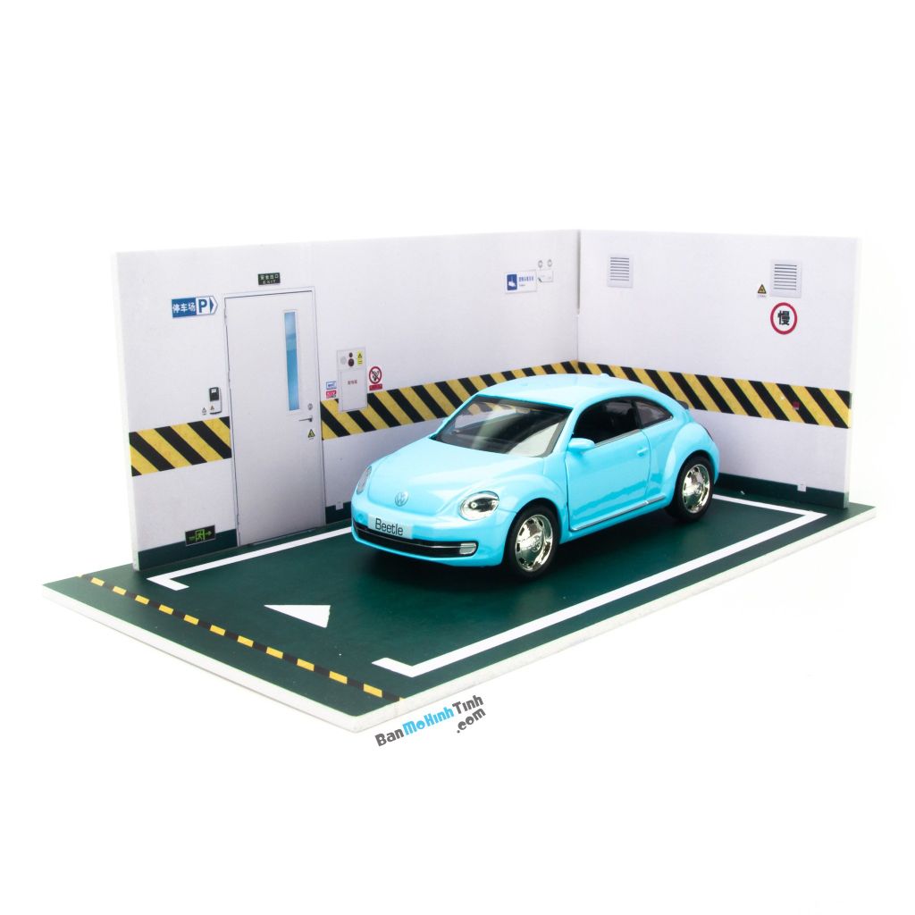 Mô hình Diorama Garage 1:36-1:32 Green (2)