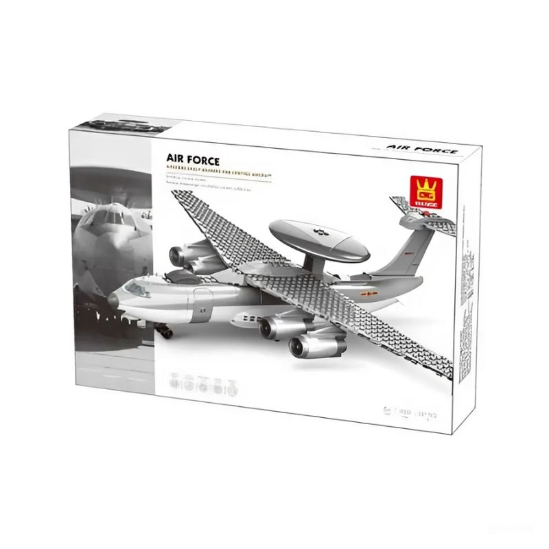 Bộ đồ chơi mô hình lắp ráp Máy bay quân sự Cảnh báo sớm trên không (AEW&C) KJ-2000 Wange