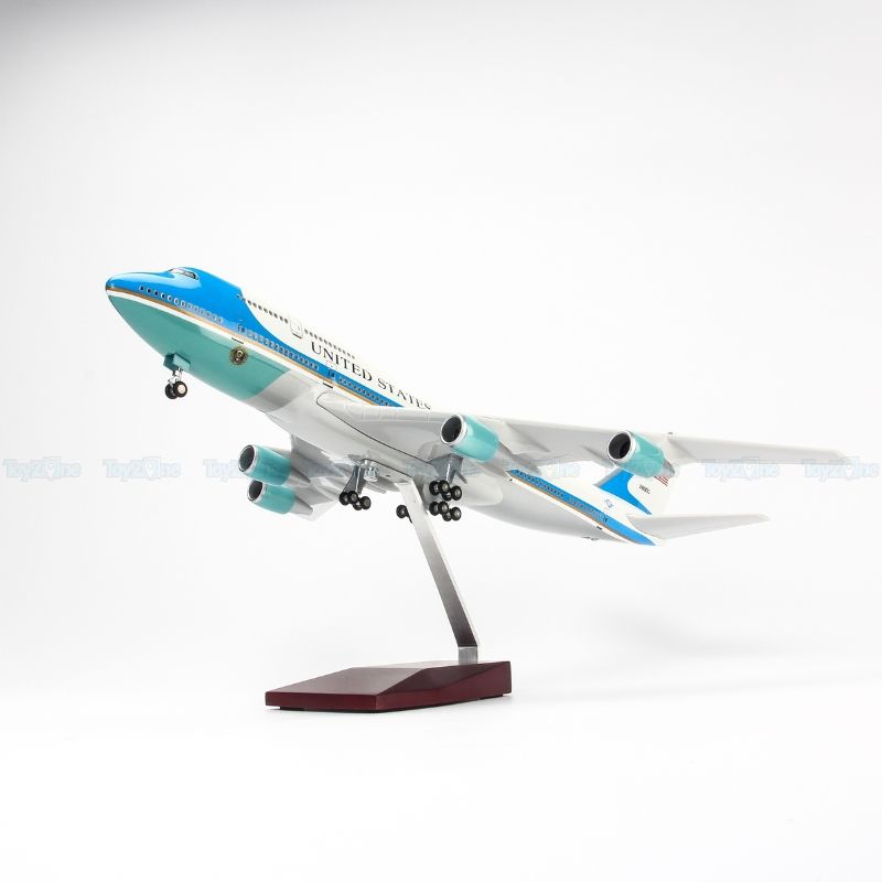 Mô hình máy bay Air Force One Boeing B747 47cm lắp ráp có đèn Everfly