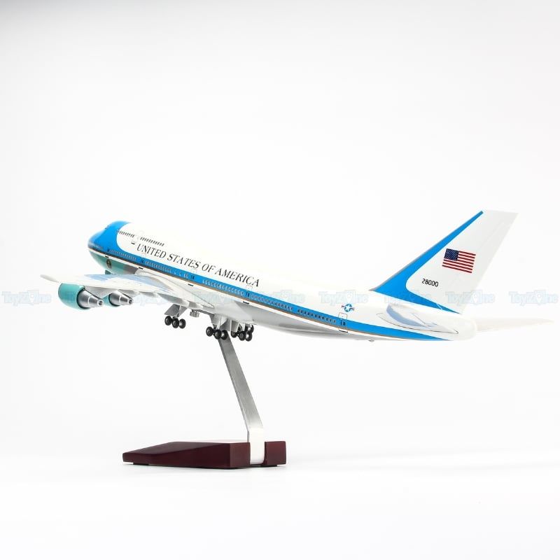 Mô hình máy bay Air Force One Boeing B747 47cm lắp ráp có đèn Everfly