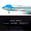 Mô hình máy bay Air Force One Boeing B747 47cm lắp ráp có đèn Everfly