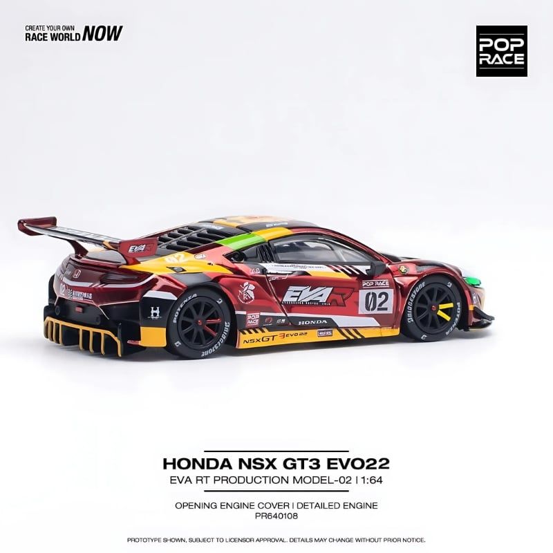 Mô hình xe Honda NSX GT3 EVO 22 1:64 POP RACE