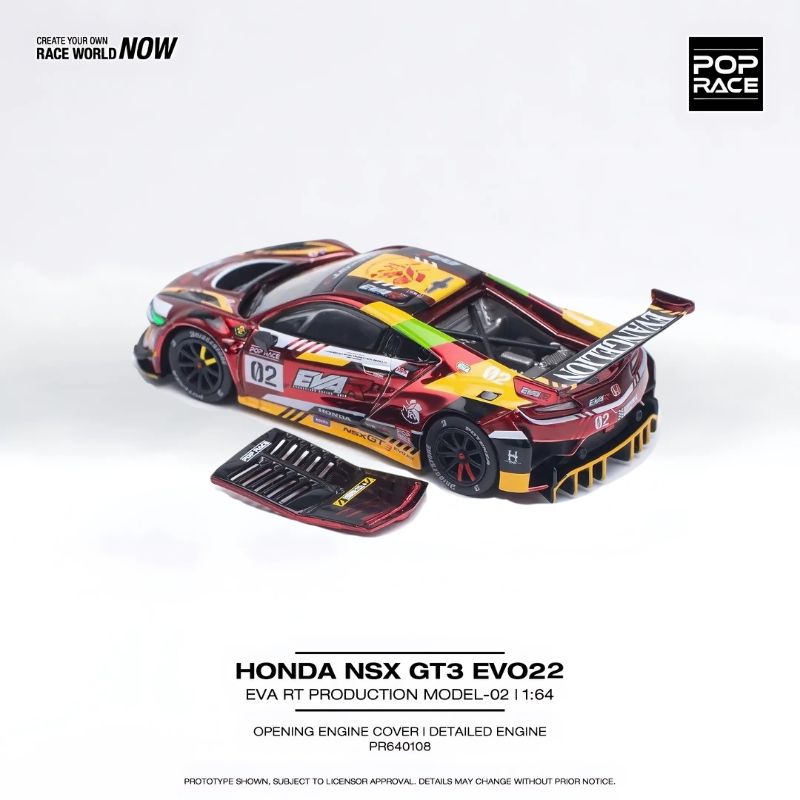 Mô hình xe Honda NSX GT3 EVO 22 1:64 POP RACE