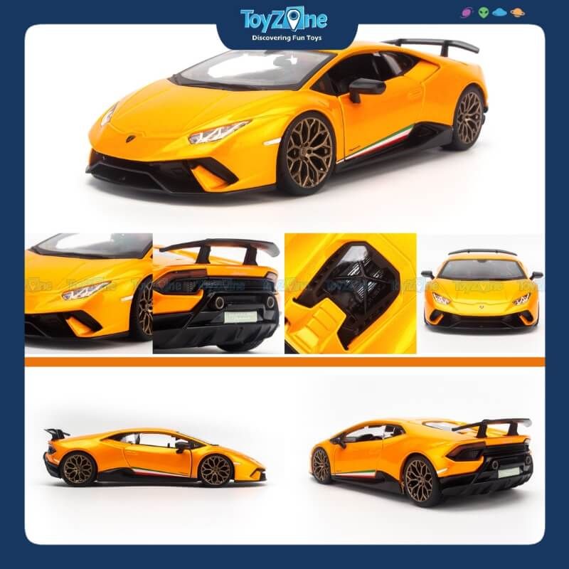 Mô hình xe Lamborghini Huracan Performante Orange 1:24 Bburago