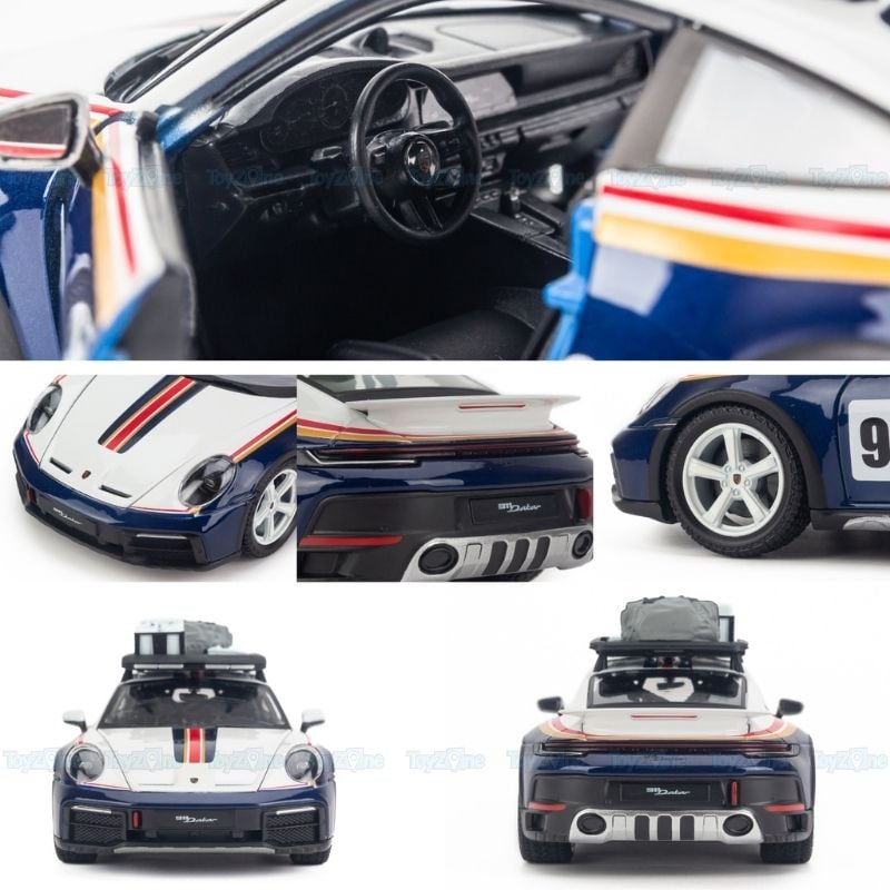 Mô hình xe Porsche 911 Dakar 1:24 BBURAGO