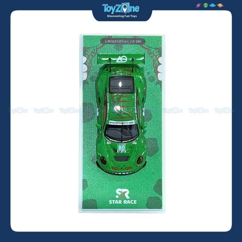 Mô hình xe Porsche 911 GT3 R Tyrannosaurus 1:64 Star Race