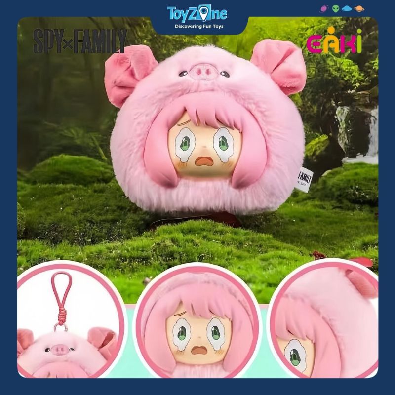 Mô hình Blind box Móc khóa Gấu Bông Anya Spy x Family Animal Party ( Bữa Tiệc Động Vật ) EAKI