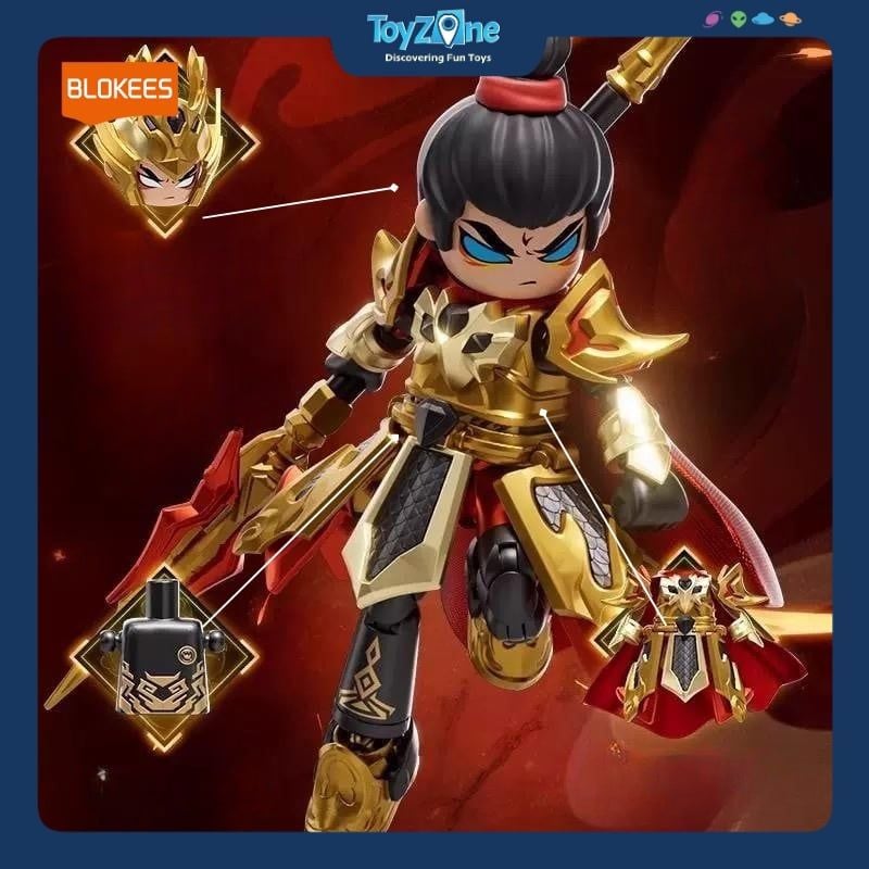 Mô hình đồ chơi Lắp ráp Hero Infinity Anniversary Version Zhao Yun Battle Golden Divine Armour ( Triệu Vân ) Model Kits BLOKEES