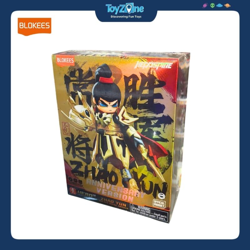 Mô hình đồ chơi Lắp ráp Hero Infinity Anniversary Version Zhao Yun Battle Golden Divine Armour ( Triệu Vân ) Model Kits BLOKEES