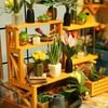 Mô hình gỗ lắp ráp 3D DIY Dollhouse Cathy's Flower House (Vườn Hoa Của Cathy) (Mixed Color) - Robotime DG104 - WP042