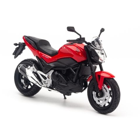 Mô hình xe mô tô Honda NC 750S 2018 1:18 Welly Red - 21854