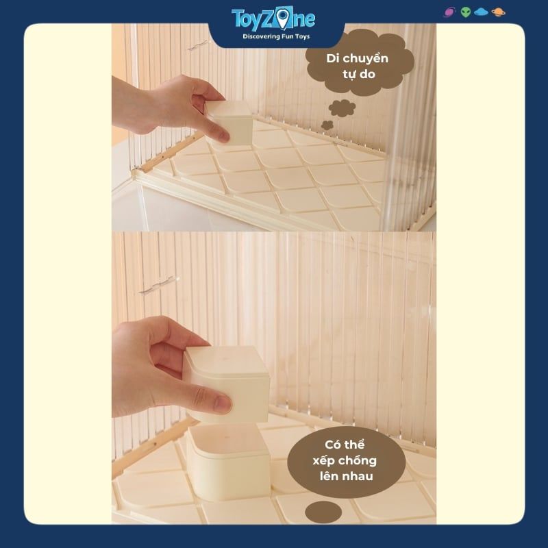 Hộp Trưng Bày Đồ Chơi Mô Hình Cỡ Lớn Có Bục Trưng Bày Sản Phẩm